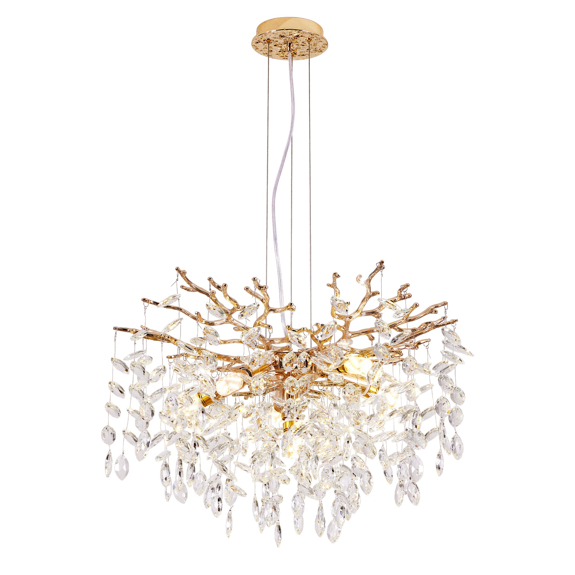 Radiance 6-Light Adjustable Crystal Chandelier
