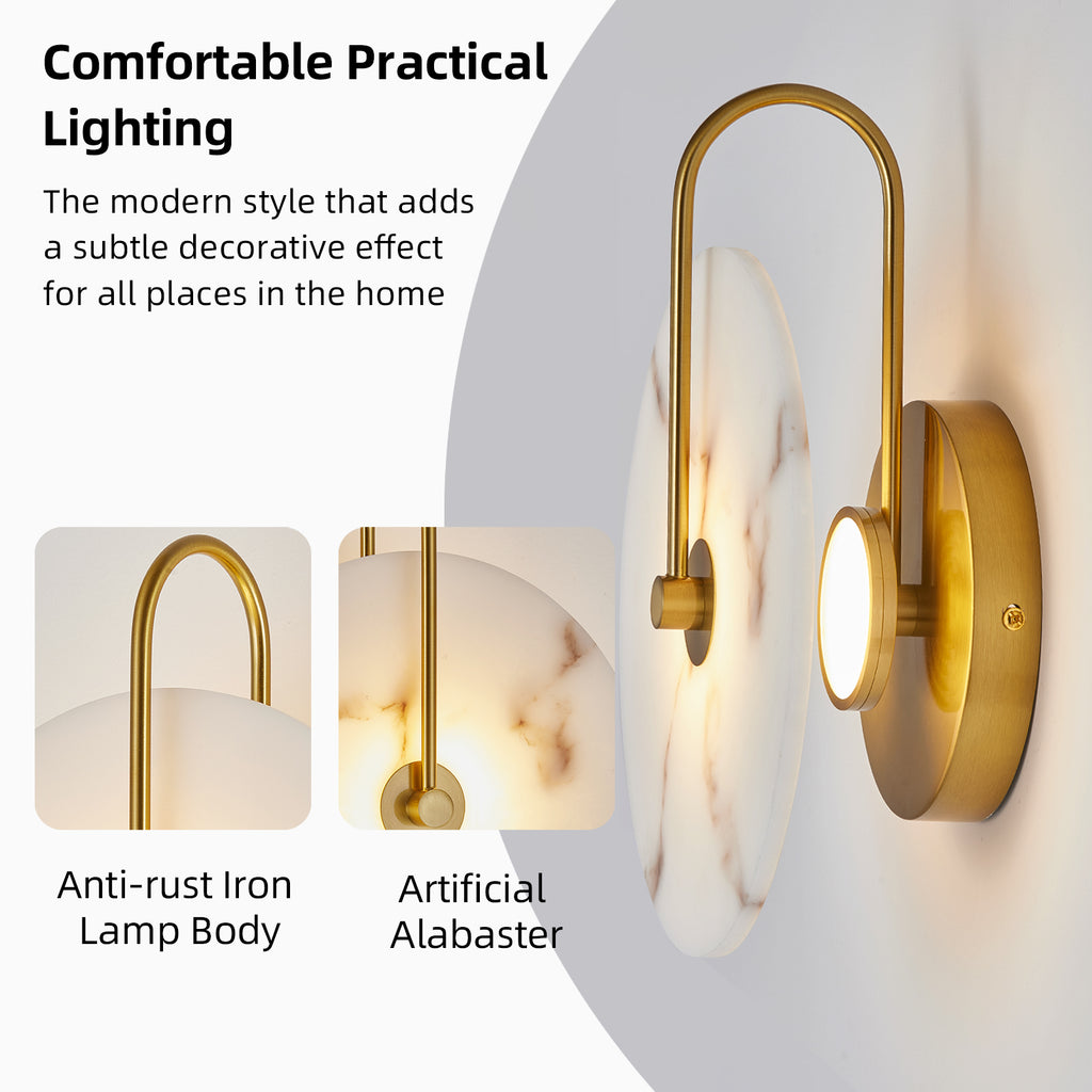 Aura Minimalist LED Wall Sconce with TRIAC Dimming