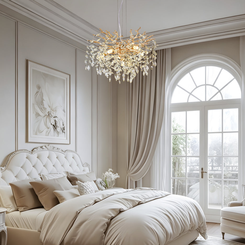 Radiance 6-Light Adjustable Crystal Chandelier