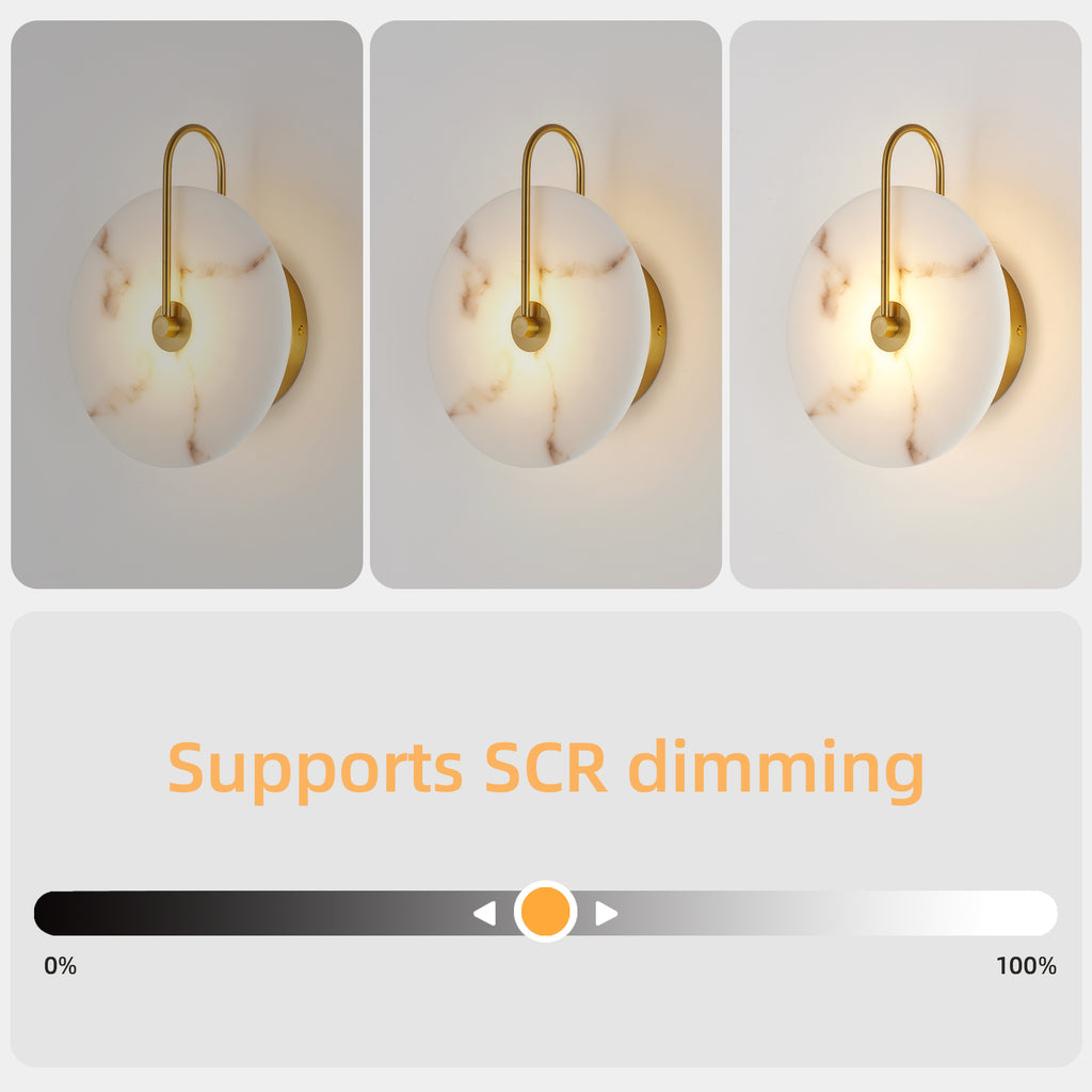 Aura Minimalist LED Wall Sconce with TRIAC Dimming