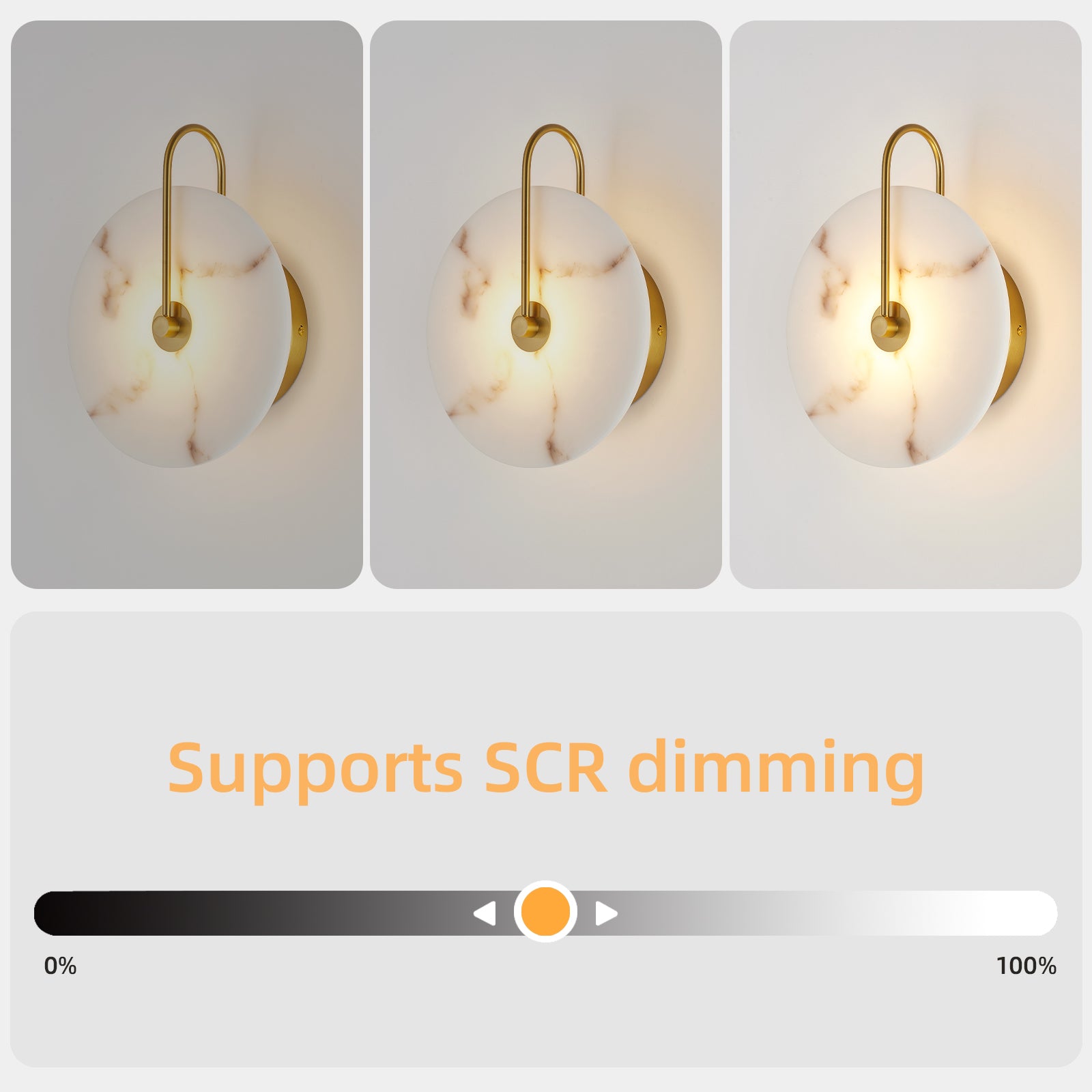 Aura Minimalist LED Wall Sconce with TRIAC Dimming